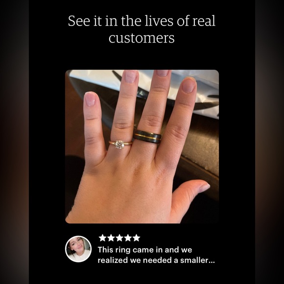 Gold Tungsten Mens Band Two Tone Sizes 5-8 - Picture 6 of 11